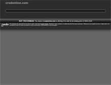Tablet Screenshot of credonline.com